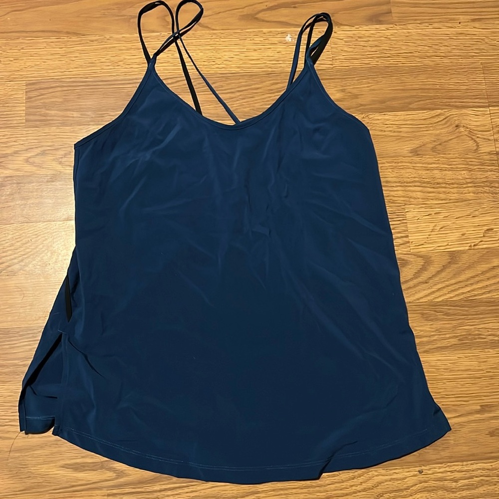 Loose, flowy under armour workout tank